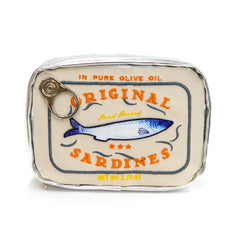 Retro Canned Sardines Makeup Bag - Travel Cosmetic Pouch