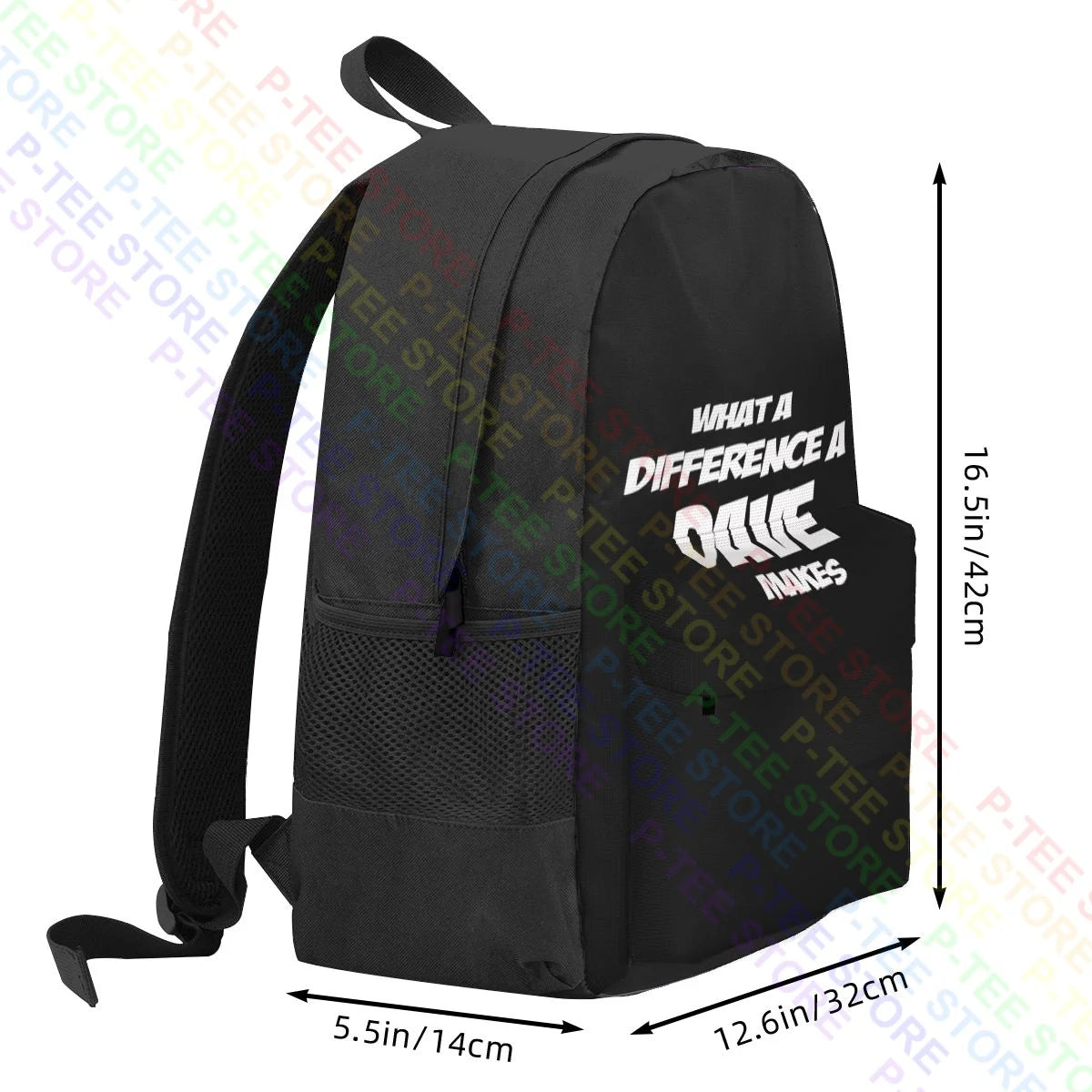 Funny Dave Makes Slogan Joke Large Backpack