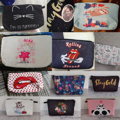 Nurse ECG Printing Cosmetic Bag Women Cosmetic Case