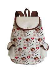 Nurse Love School Bag Large Capacity Drawstring Backpack