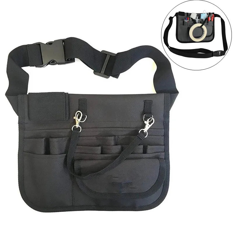 Nurse Organizer Belt Fanny Pack 13-Pocket Waist Bag Scissors Care Kit Storage