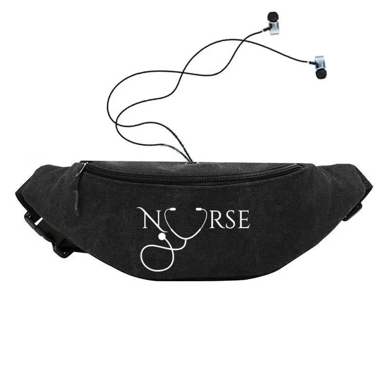Nurse Printed Waist Bag Fanny Pack Nursing Gift Phone Belt Bag Unisex
