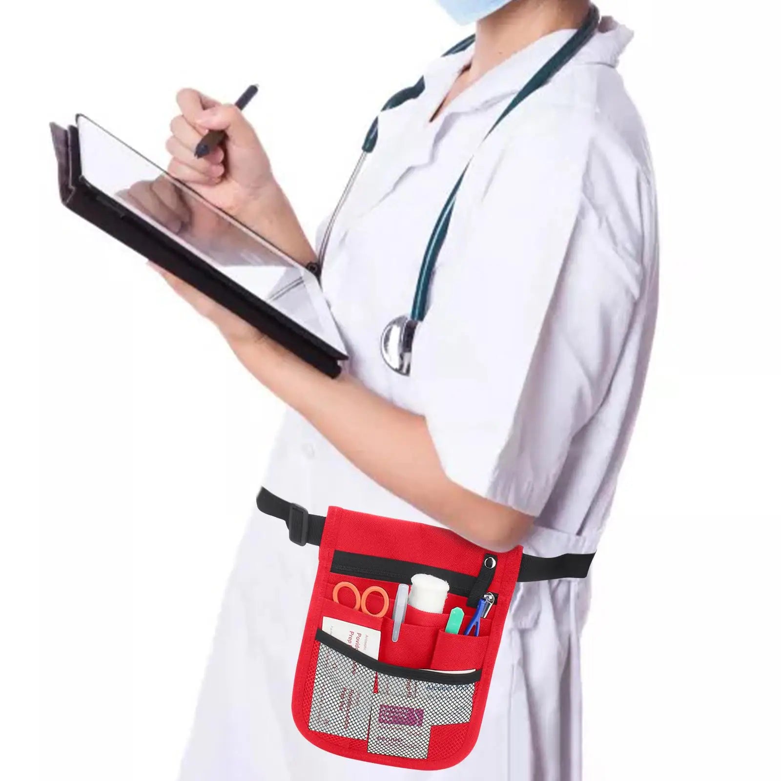 Nursing Waist Bag Compartment Pockets Nurse Pouch Fanny Pack