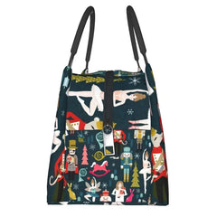 Nutcracker Ballet Dancer Lunch Bag Insulated Portable Cooler Thermal Food Box