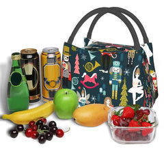 Nutcracker Ballet Dancer Lunch Bag Insulated Portable Cooler Thermal Food Box