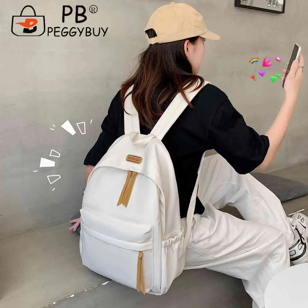 Nylon Backpack School Bookbag Shoulder Bag Student Senior Packs Mochilas