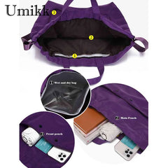 Nylon Drawstring Backpack Lightweight for Gym Yoga Swimming