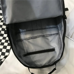 Nylon Backpack Solid Shoulder Bag Casual Women Backpack