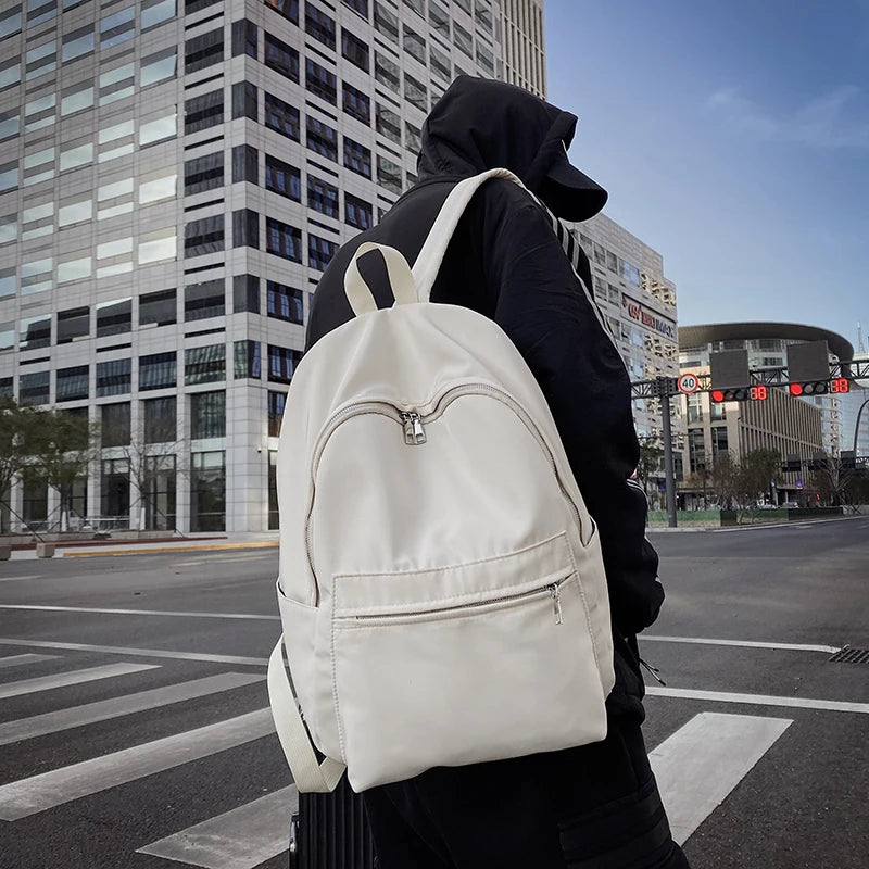 Nylon Backpack Women Shoulder Bag For Teenage Girl School Bag