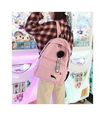 Nylon Backpack Women Backpack Solid Backbag Mochilas Female Shoulder Bag
