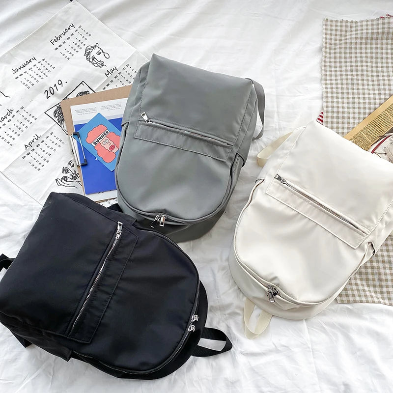 Nylon Backpack Women Shoulder Bag For Teenage Girl School Bag