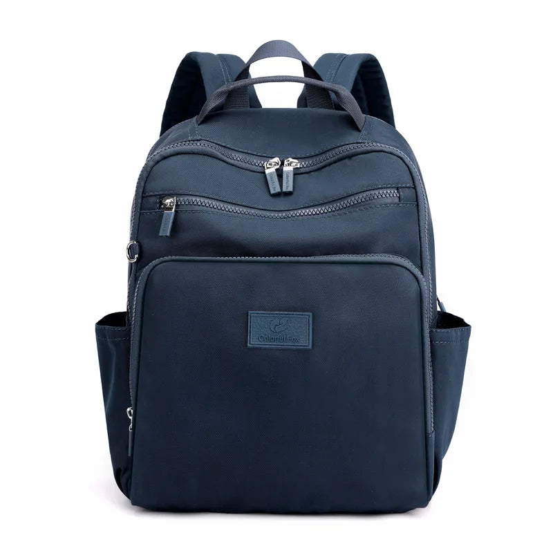 Nylon Backpack Women's Large-Capacity Travel Rucksack Water-Repellent Schoolbag