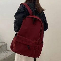Nylon Backpack Unisex Casual High Street Girls School Bag Book Laptop Rucksack