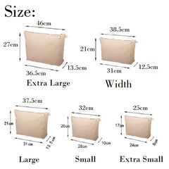 Nylon Zippered Purse Organizer Bag Insert with Multiple Pockets