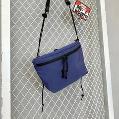 Nylon Summer Shoulder Bag Casual Solid Zipper Soft Crossbody Bag