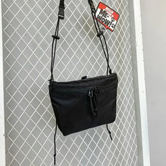 Nylon Summer Shoulder Bag Casual Solid Zipper Soft Crossbody Bag