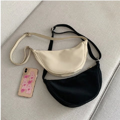 Nylon Canvas Women Bags Japanese Dumpling Messenger Bag