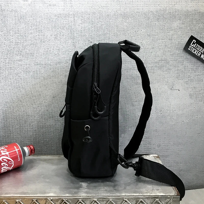 Men's Nylon Chest Bag Messenger Waterproof Travel Phone Bag