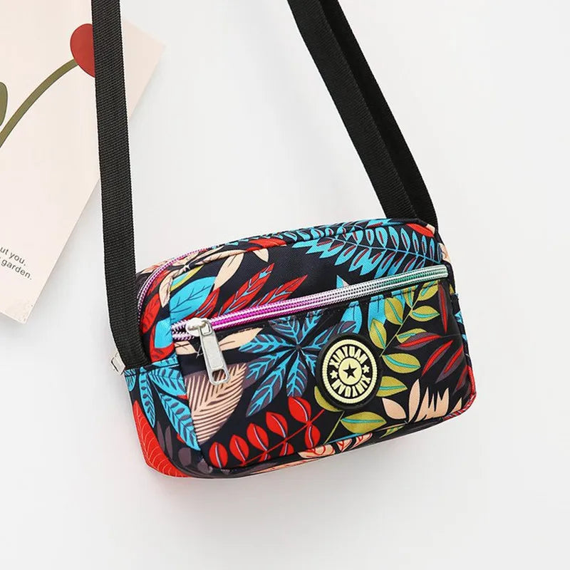Middle-Aged Women's Crossbody Bag Nylon Cloth Single Shoulder Diagonal Bag