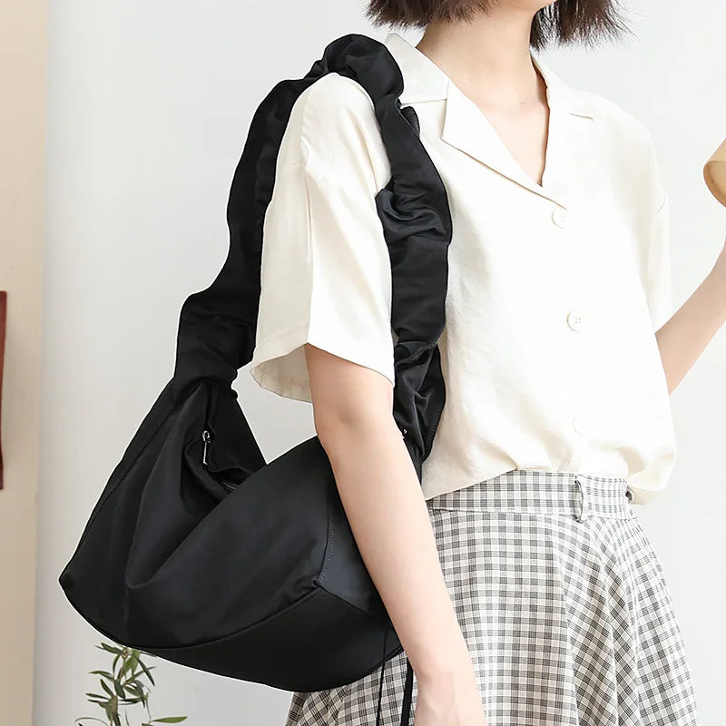Nylon Women's Messenger Bag Shoulder Bag Casual Schoolbag