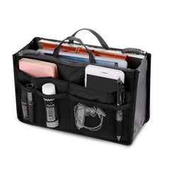 Double Zipper Makeup Bag Travel Toiletry Storage Organizer