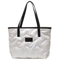 Nylon Cotton-padded Bag Casual Large Capacity Hand Bags Soft Warm