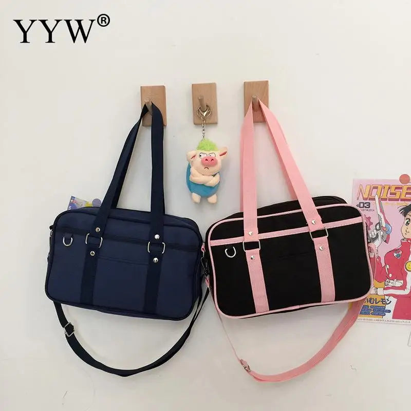Japanese Style Nylon Crossbody Bag Large Capacity Shopping Shoulder Handle Bags