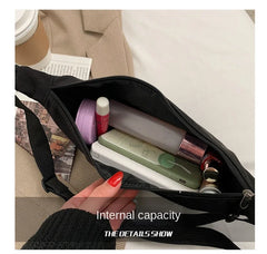 Nylon Crossbody Bag Lightweight Small Shoulder Bag Underarm Bag