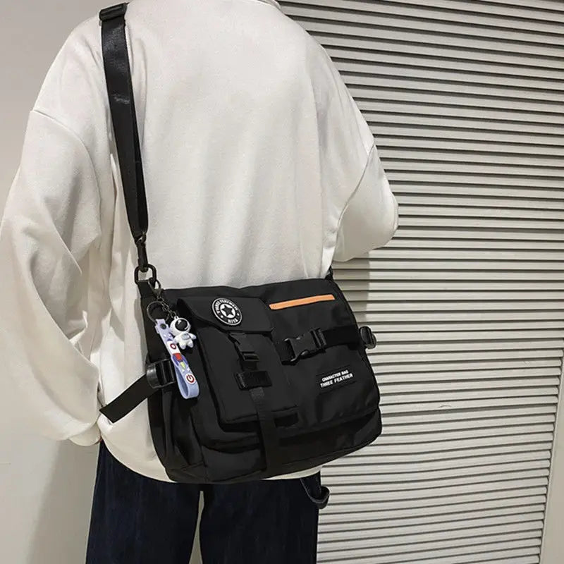 Nylon Crossbody Bags for Men Shoulder Bag Large Capacity Messenger Bag