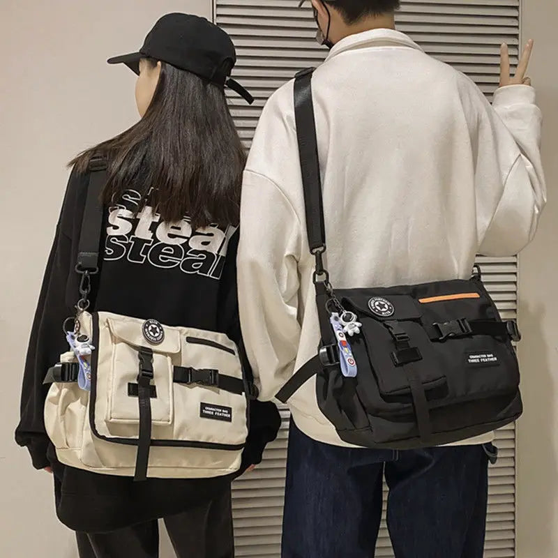 Nylon Crossbody Bags for Men Shoulder Bag Large Capacity Messenger Bag