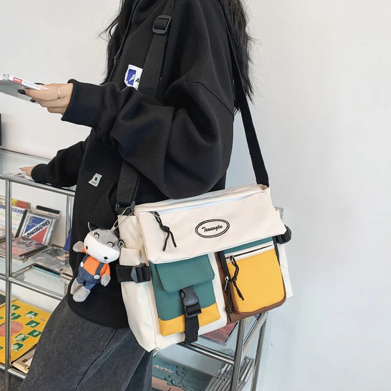 Nylon Crossbody Bags for Women Messenger Bag Casual Female Handbags