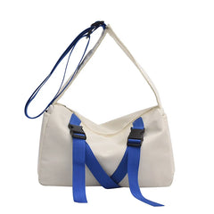 Nylon Crossbody Bag for Women Men Shoulder Messenger Pouch Canvas Satchel