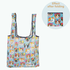 Nylon Eco Shopping Bags Storage Sturdy Flowers Portable Grocery