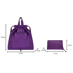 Nylon Fitness Bag Dry Wet Separation Rucksack Lightweight Multifunctional