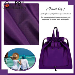 Nylon Fitness Bag Dry Wet Separation Rucksack for Gym Yoga Swimming