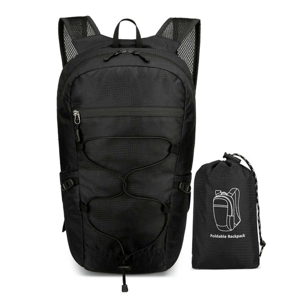 Nylon Foldable Backpack Lightweight Waterproof Large Capacity