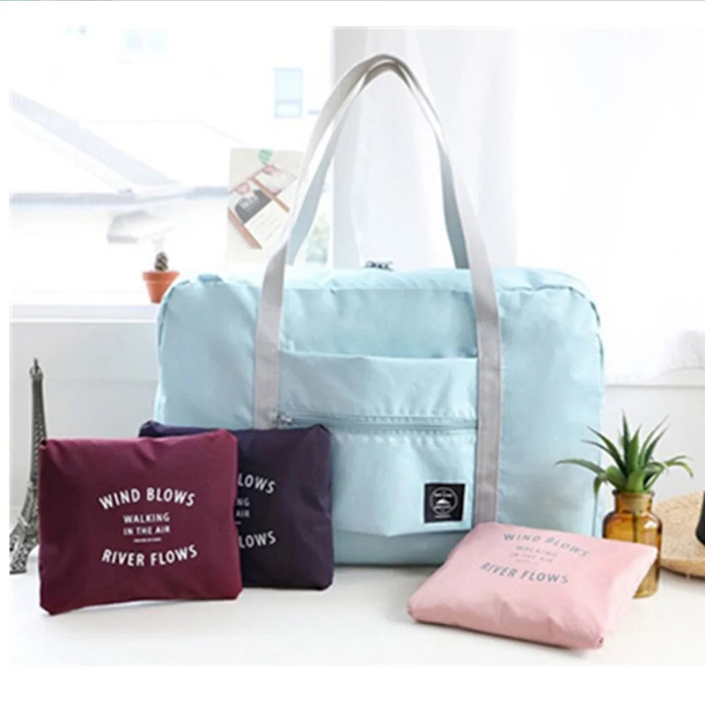 Nylon Travel Bag Waterproof Large Capacity Tote Organizer Bear Print