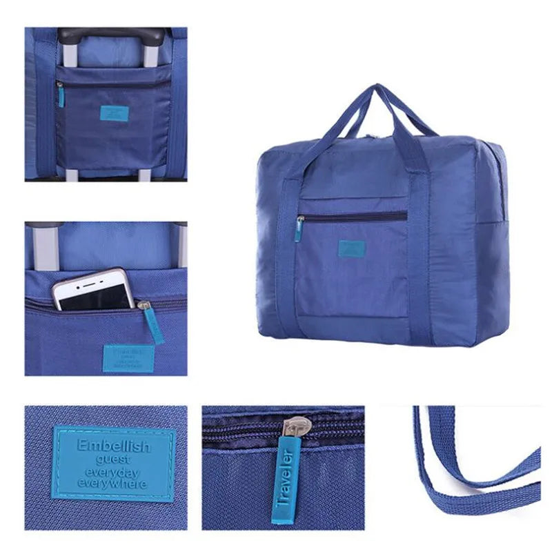 Nylon Travel Bags Unisex Large Capacity Luggage Waterproof Handbags