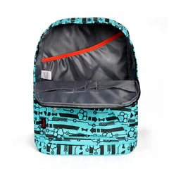 Nylon Geometric Prints Women Backpack Casual Knapsack