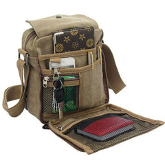 Small Nylon Messenger Bag Canvas Shoulder Travel Handbag