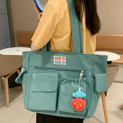 Nylon Shoulder Bag Large Capacity Crossbody for Teen Girls