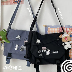Nylon Crossbody Bags Large Capacity Messenger Bag for Teenager Girls