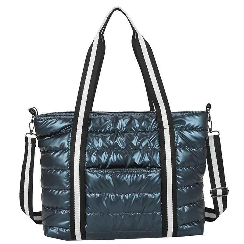 Winter Nylon Tote Bag High Capacity Women's Handbag