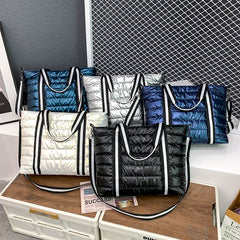 Winter Nylon Tote Bag High Capacity Women's Handbag
