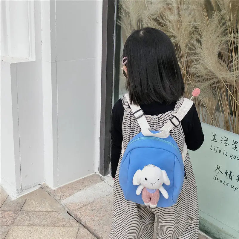 Nylon Kids Kindergarten School Backpacks Animal Rabbit Infant School Bags