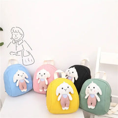 Nylon Kids Kindergarten School Backpacks Animal Rabbit Infant School Bags