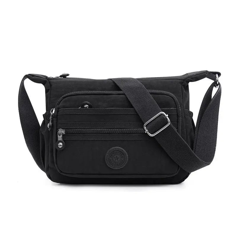 Nylon Ladies Shoulder Bags Female Messenger Bags Pockets Women Crossbody Bags