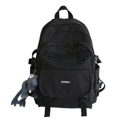 Nylon Laptop Backpack Multi-Pocket School Bag Unisex