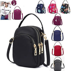 Women's Nylon Mini Handbag Crossbody Cell Phone Clutch Purse Wallet