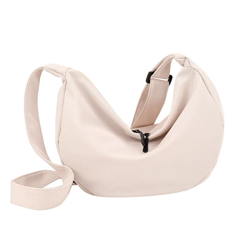 Nylon Messenger Bag Women's Dumpling Bag